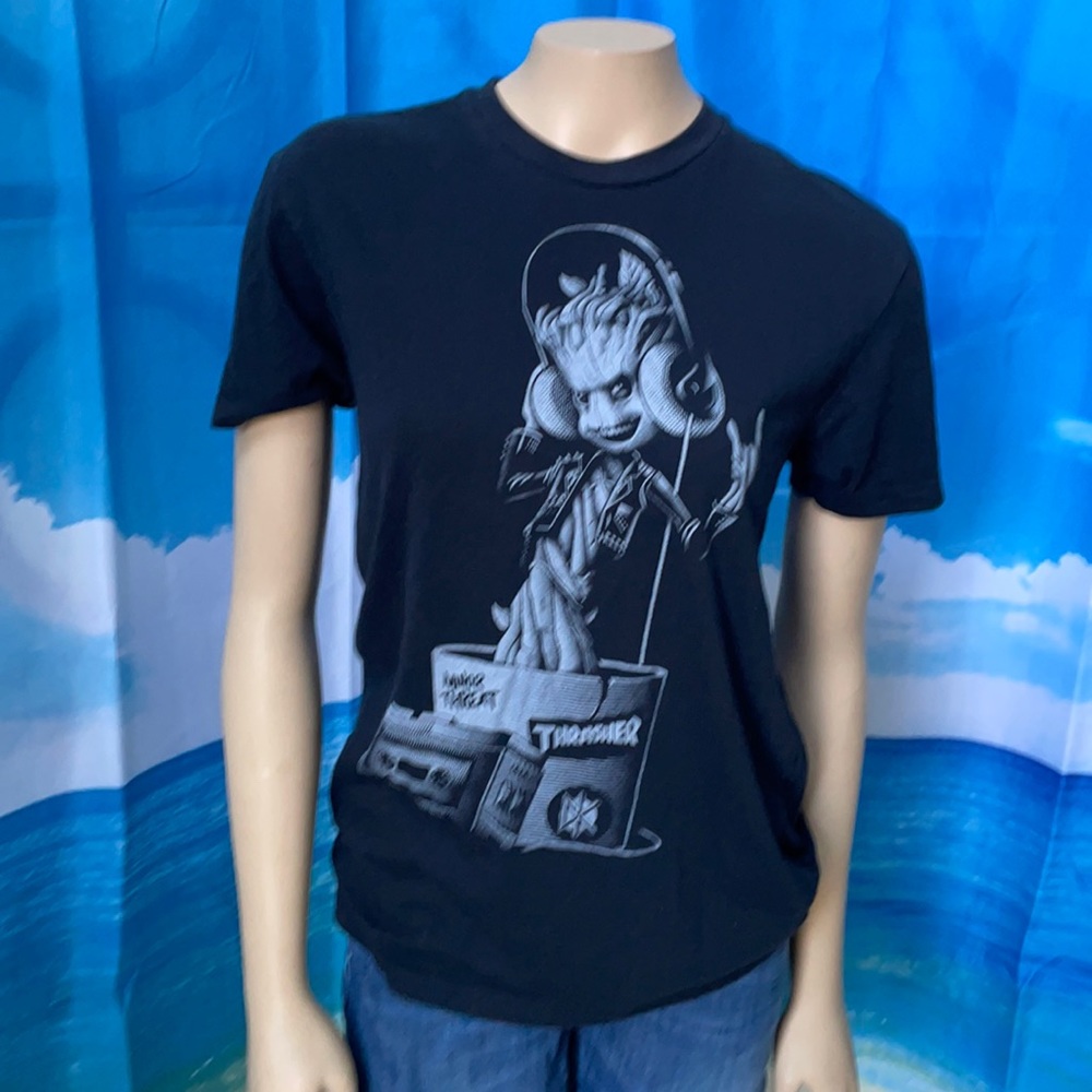 Black Coffee & Tees Groot Thrasher Tee